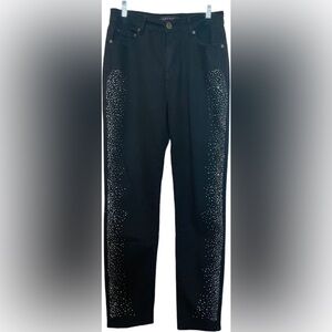 Isabel Hayley Timeless Trends Women’s Size 10 Embellished Black Jeans
